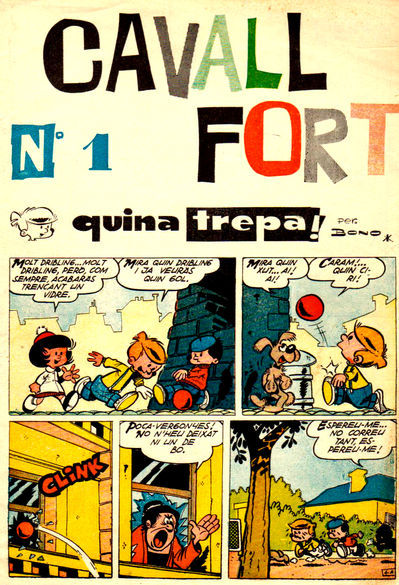 'Quina Trepa' a la portada de 'Cavall Fort' núm. 1 (desembre de 1961).