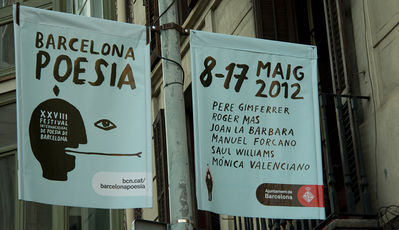 Cartell de Barcelona Poesia 2012.