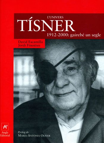 Retrat de Tísner en una portada de llibre.