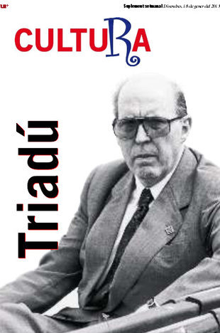 Joan Triadú, a la portada del Cultura d'aquesta setmana.