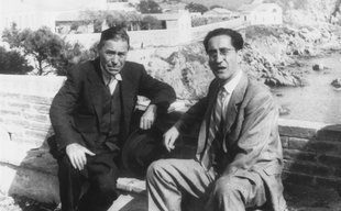 Josep Pla i Joan Teixidor en una foto d'arxiu.