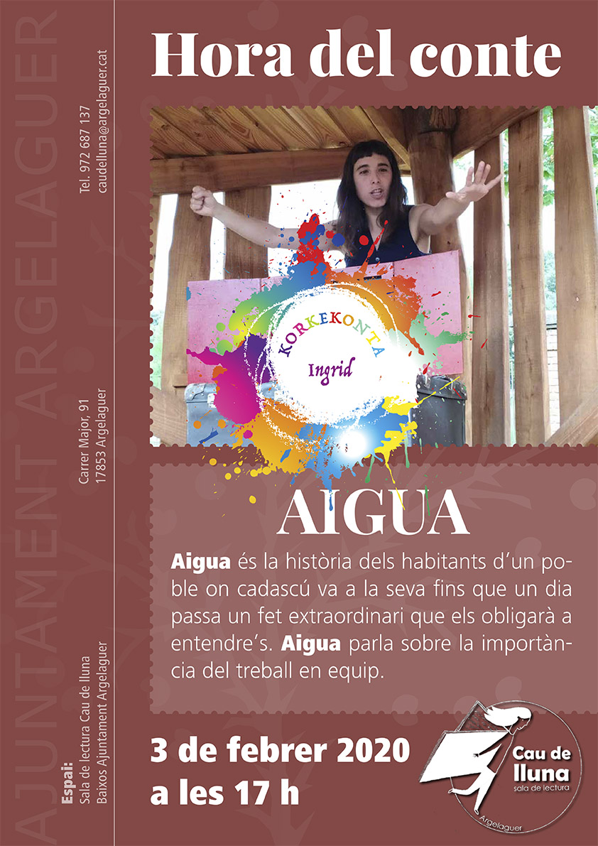 Cartell Hora del Conte: Aigua