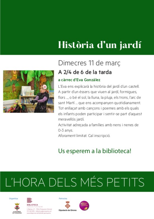 Hora dels + petits. Març2020