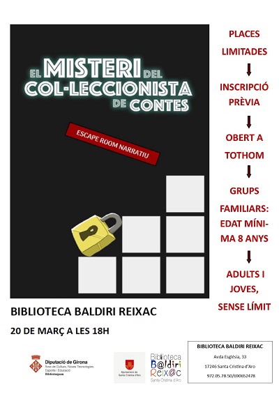 Póster Escape-Room del mes de març 2020