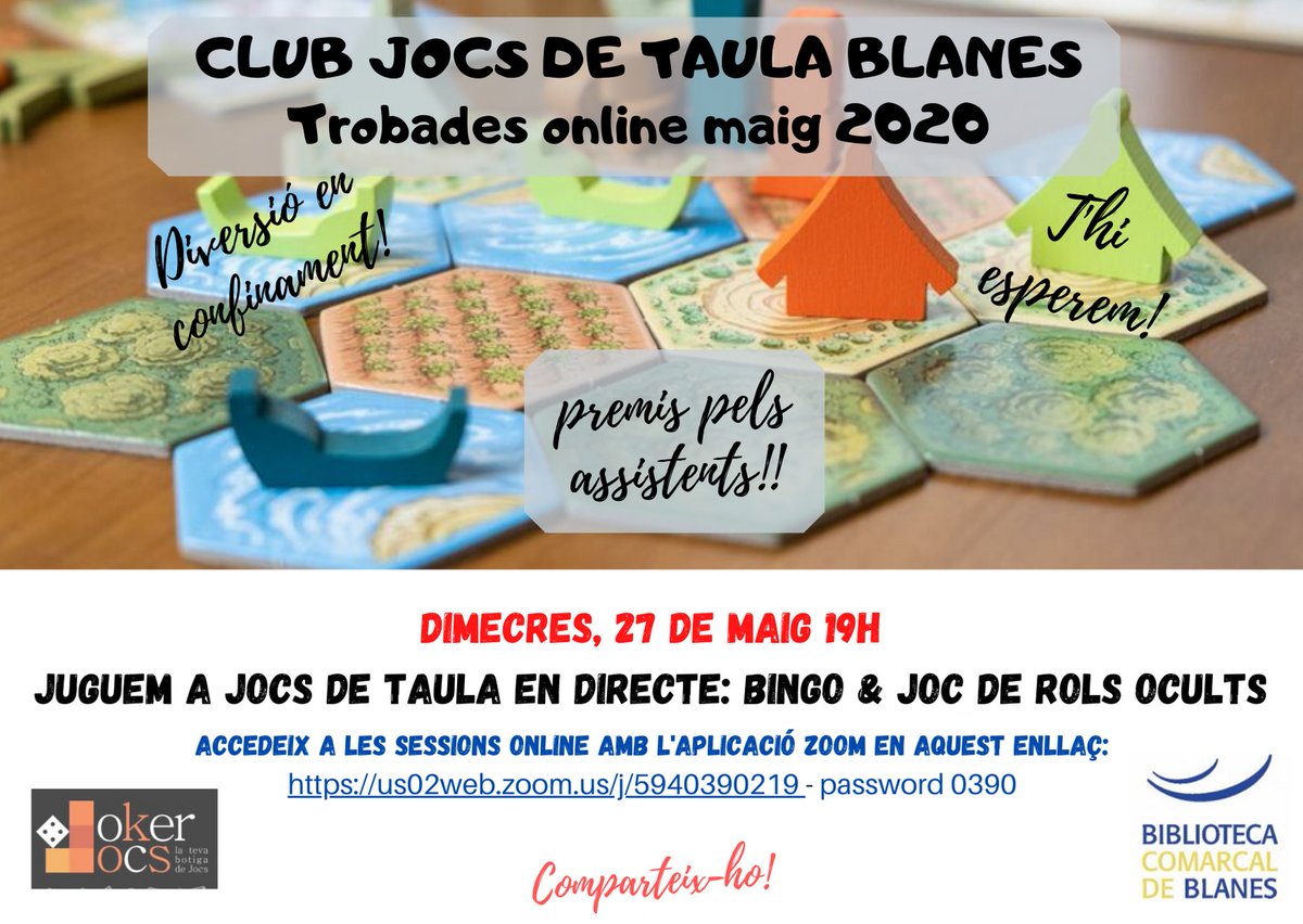 Cub de jocs de taula 27.05
