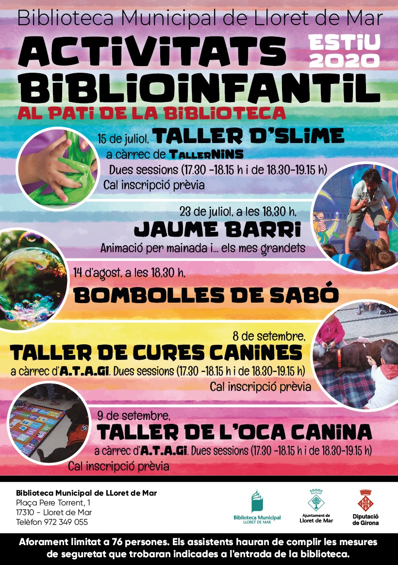 Activitats Estiu 2020 Infantil Biblioteca Lloret de Mar