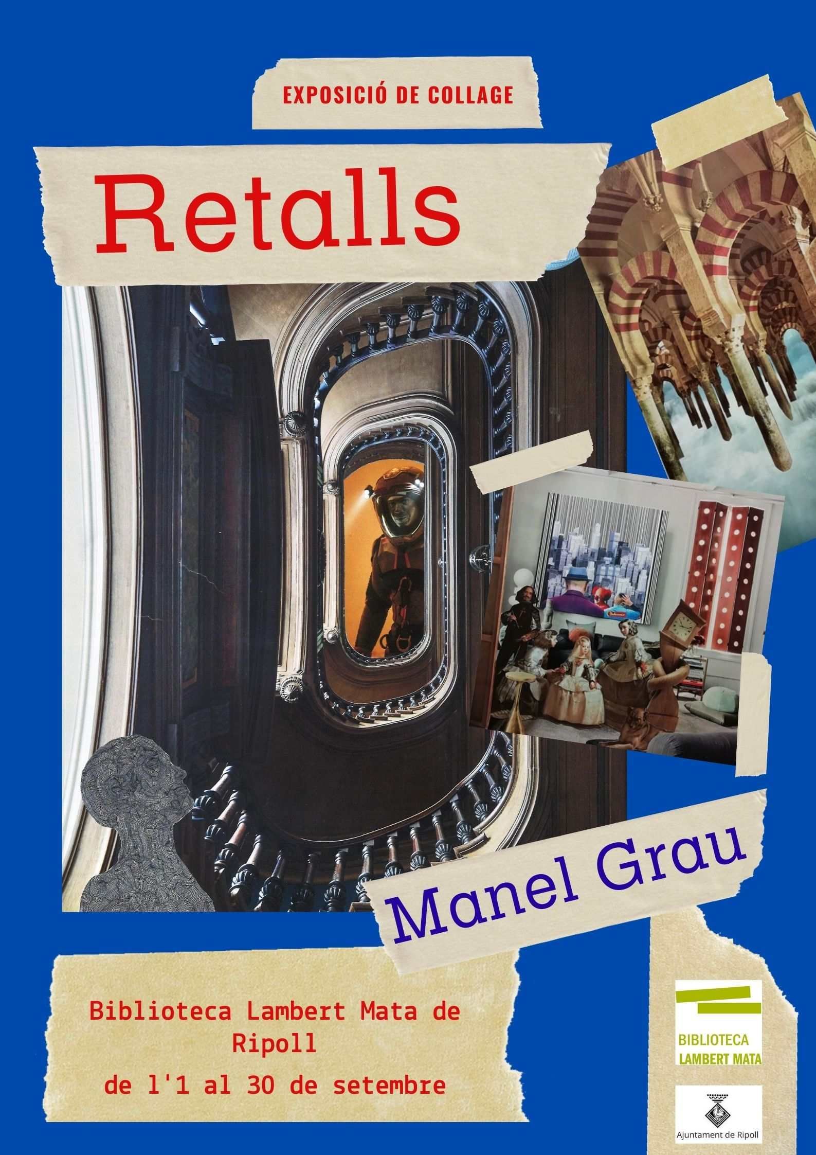 Cartell: Exposició "Retrats" de Manel Grau