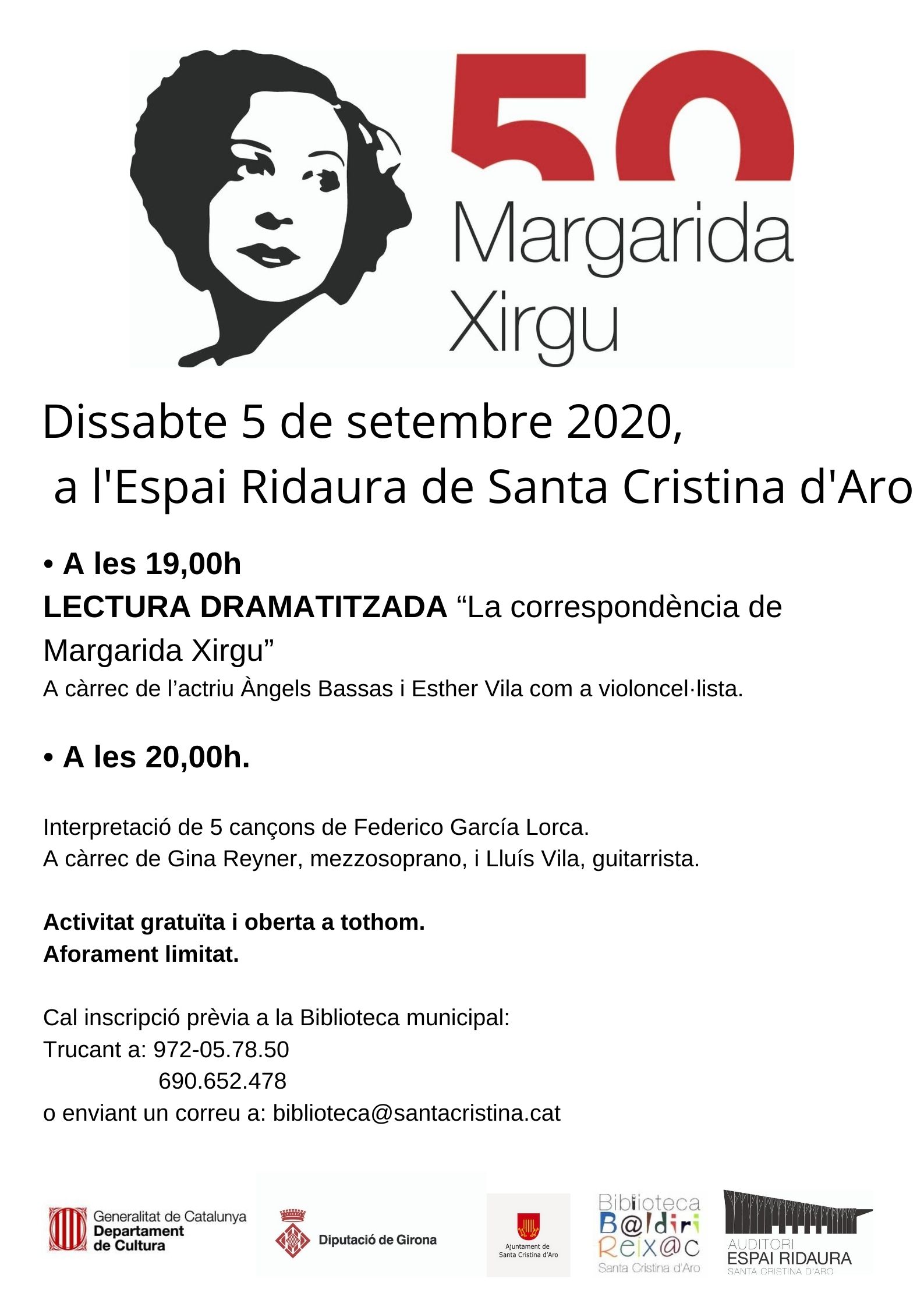 Cartell La correspondència de Margarita Xirgu