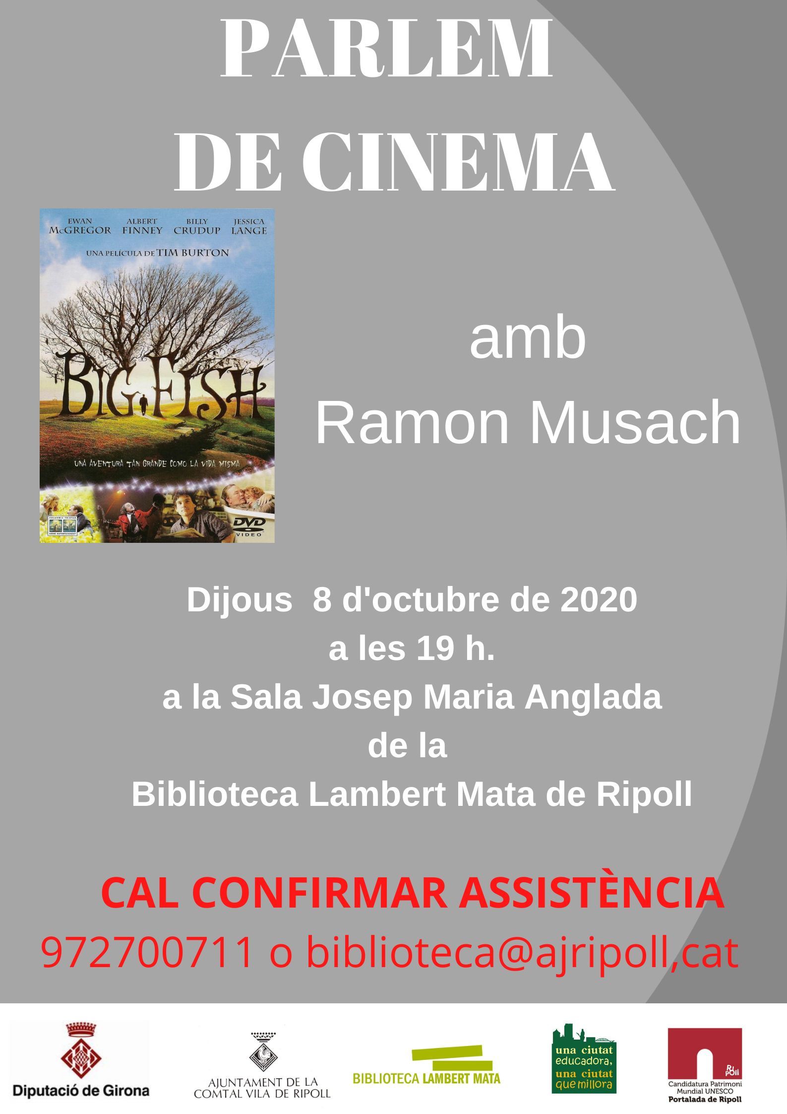 Cartell: parlem de cinema "Big fish"