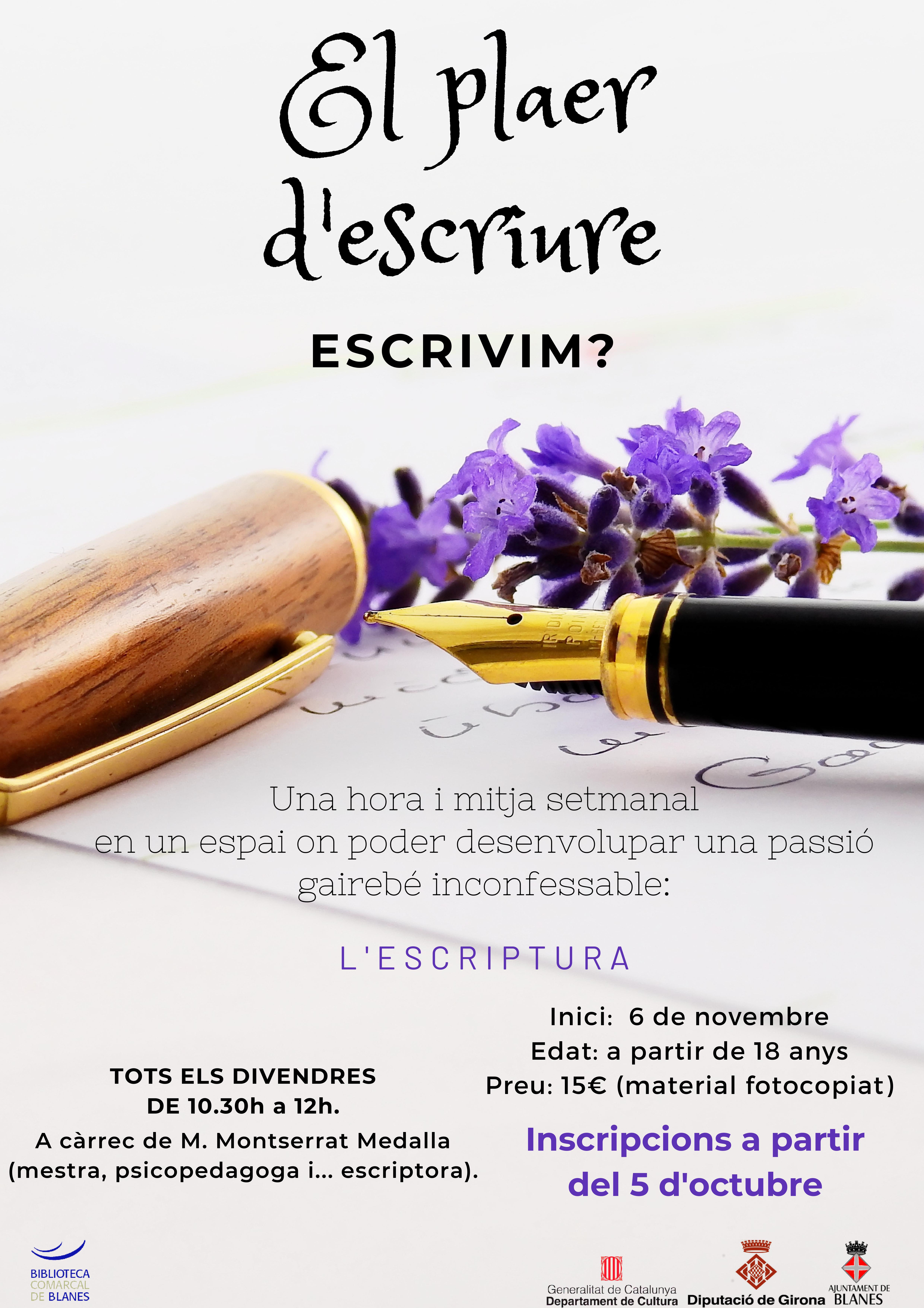 El plaer d'escriure