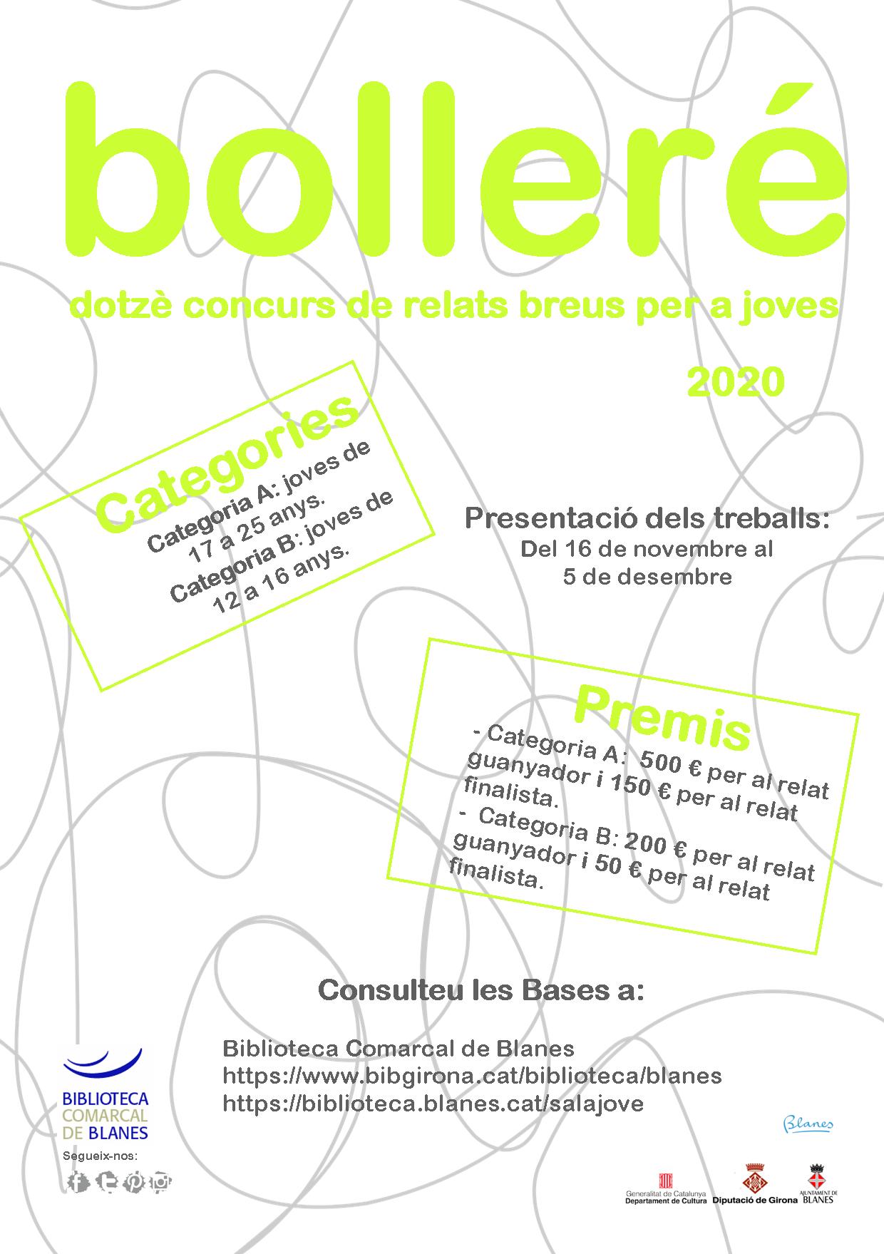Bolleré, dotzè concurs de relats breus per a joves. 
