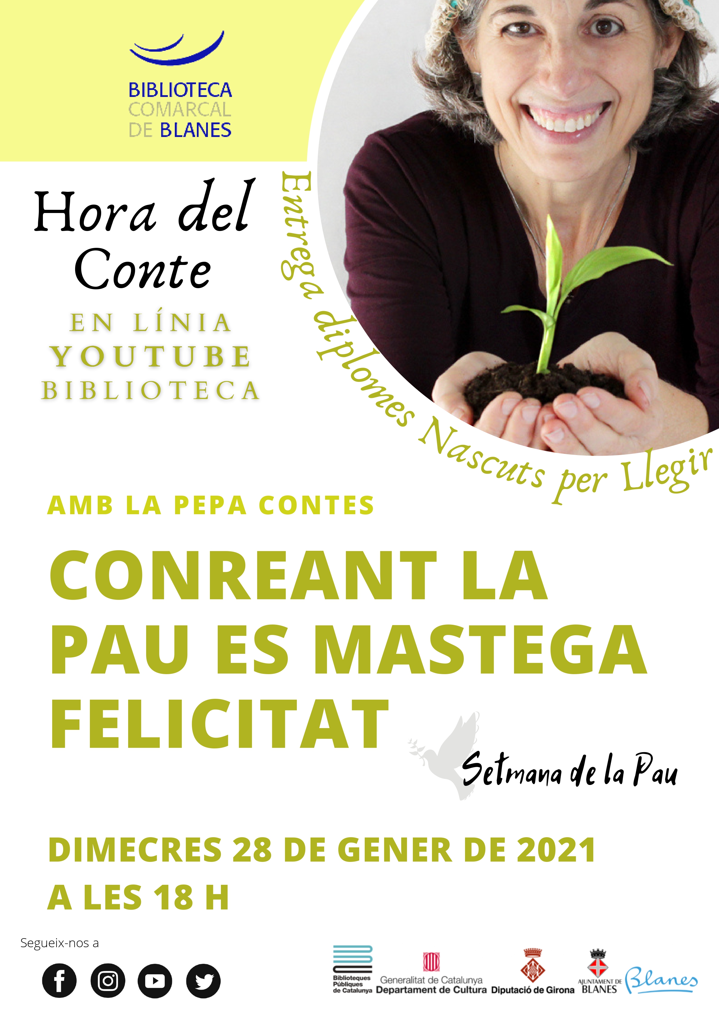 Conreant la pau es mastega felicitat
