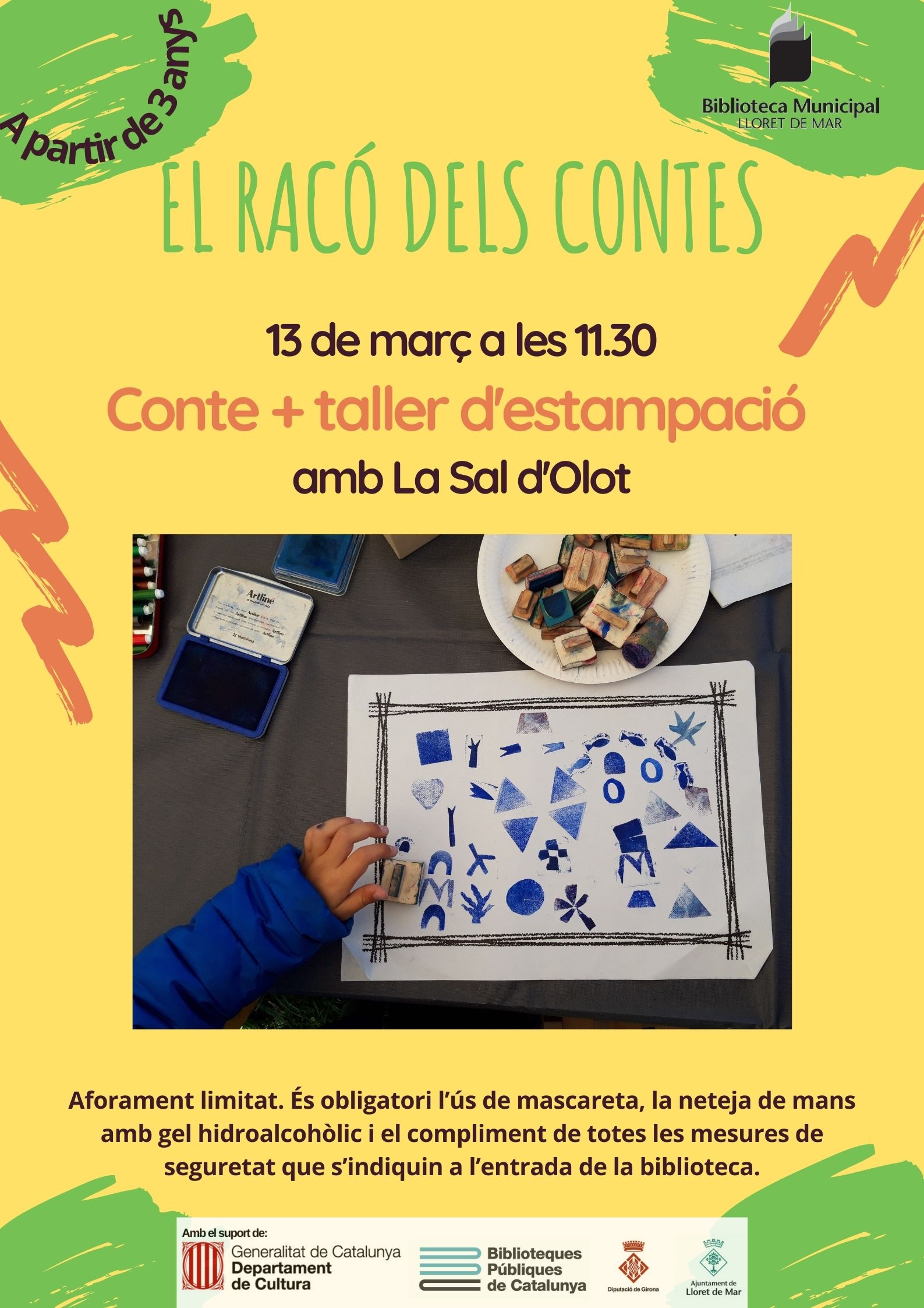 El Racó dels Contes. Conte + taller d'estampació