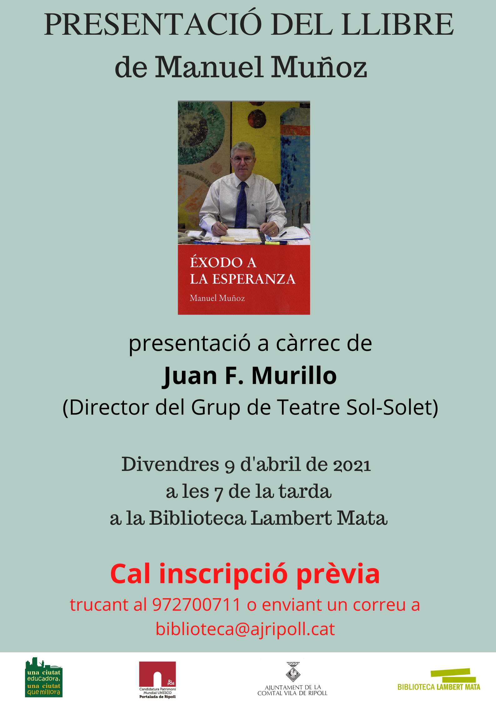Presentació del llibre de Manuel Muñoz