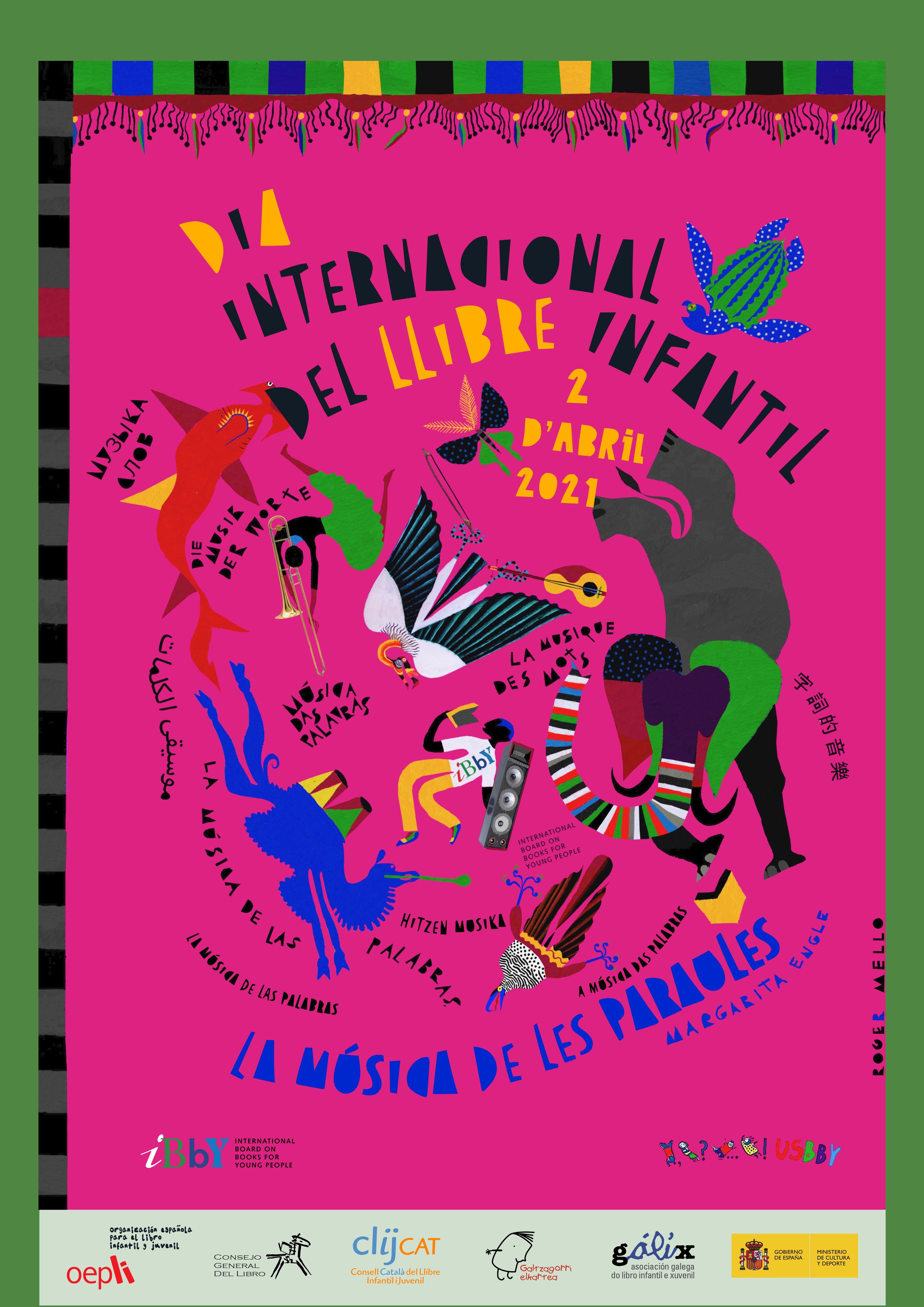 Cartell del Dia Internacional del Llibre Infantil i Juvenil 2021
