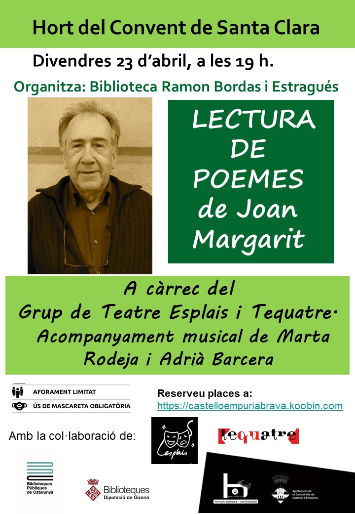 LECTURA DE POEMES  de Joan Margarit