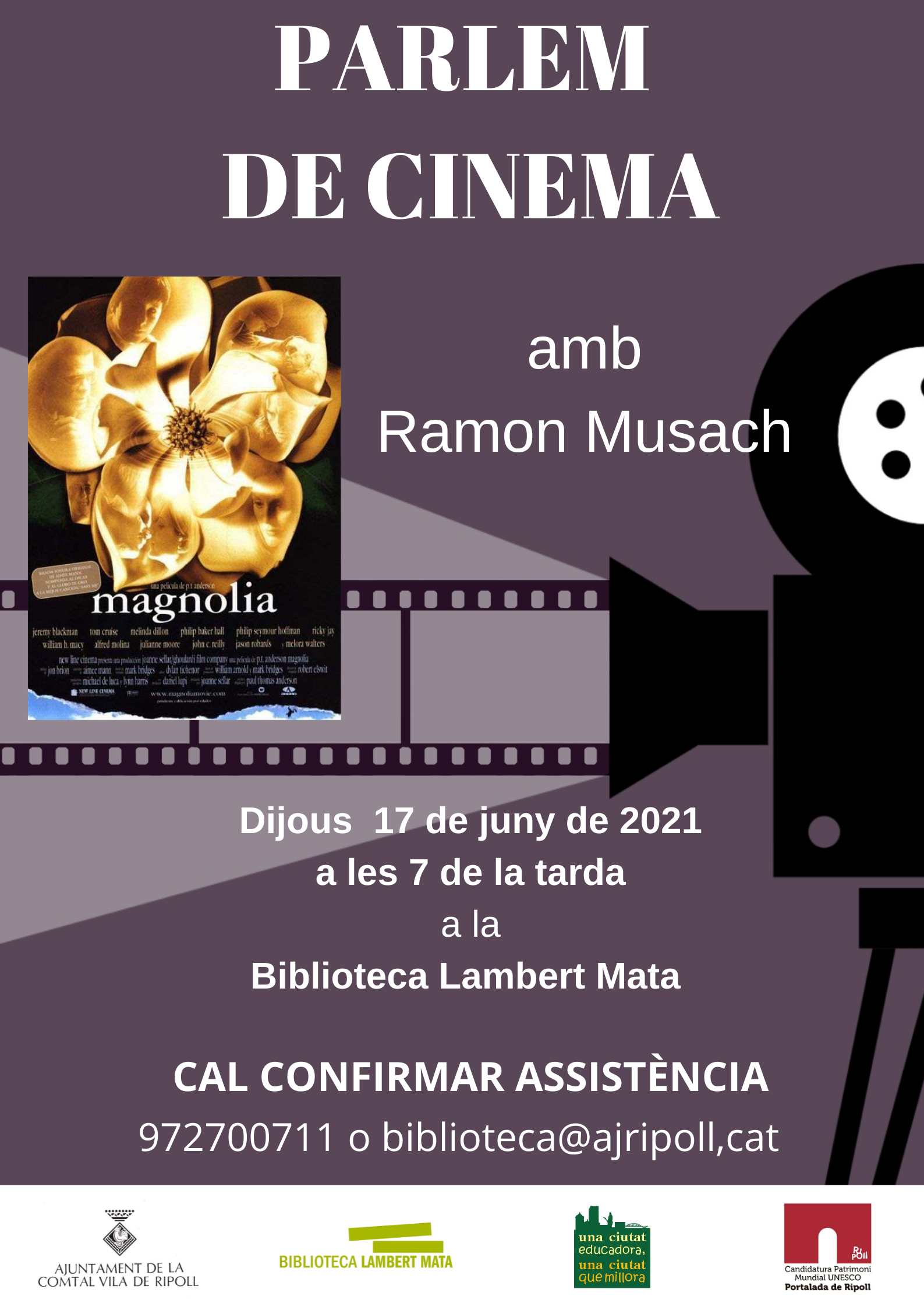 Cartell: parlem de cinema "Magnolia" 