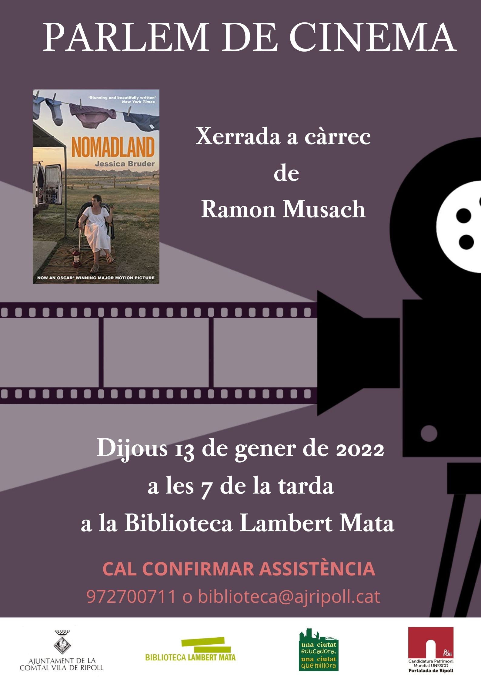Cartell Parlem de cinema Ripoll: Nomadland