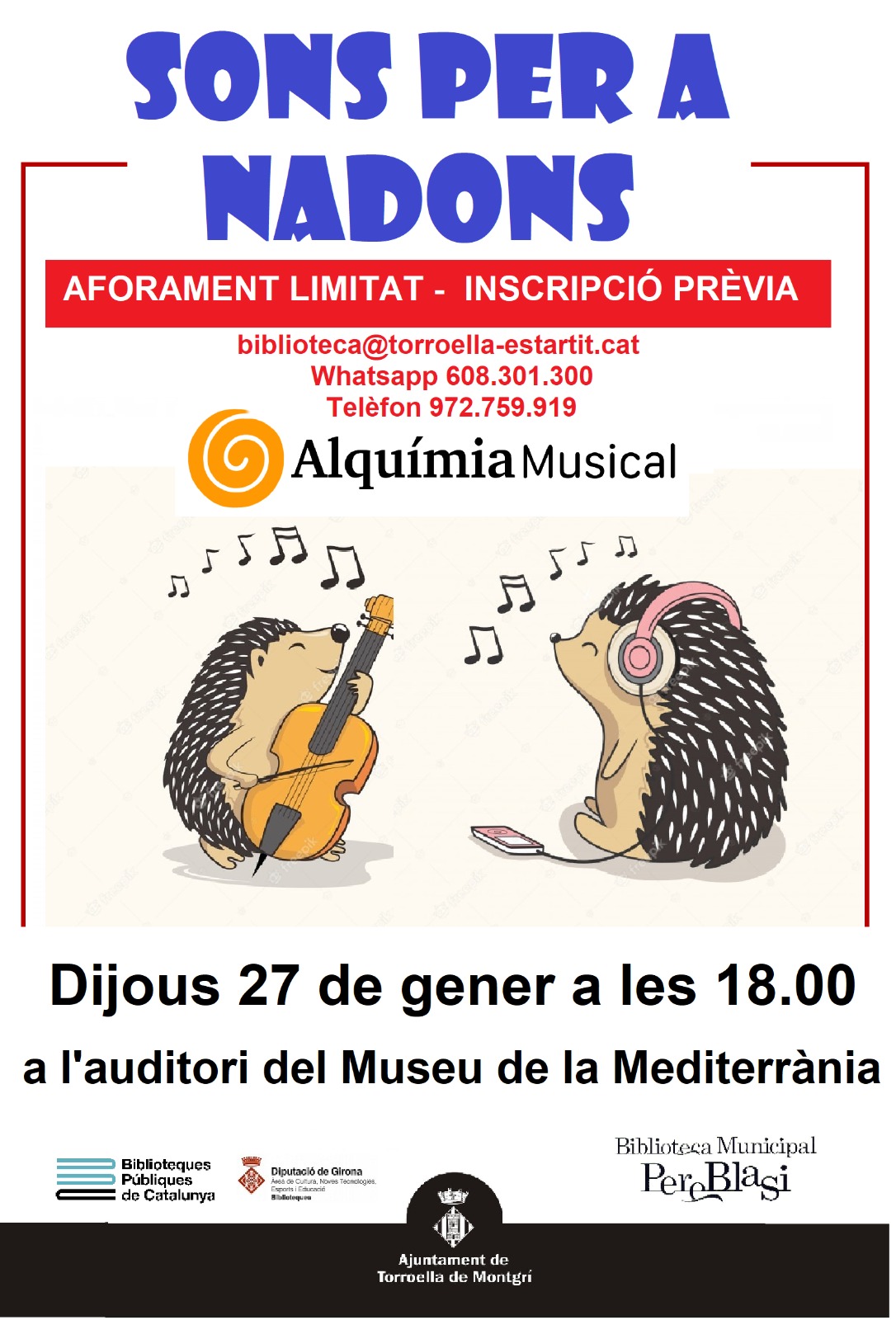 Biblionadons. Sons per a nadons. 