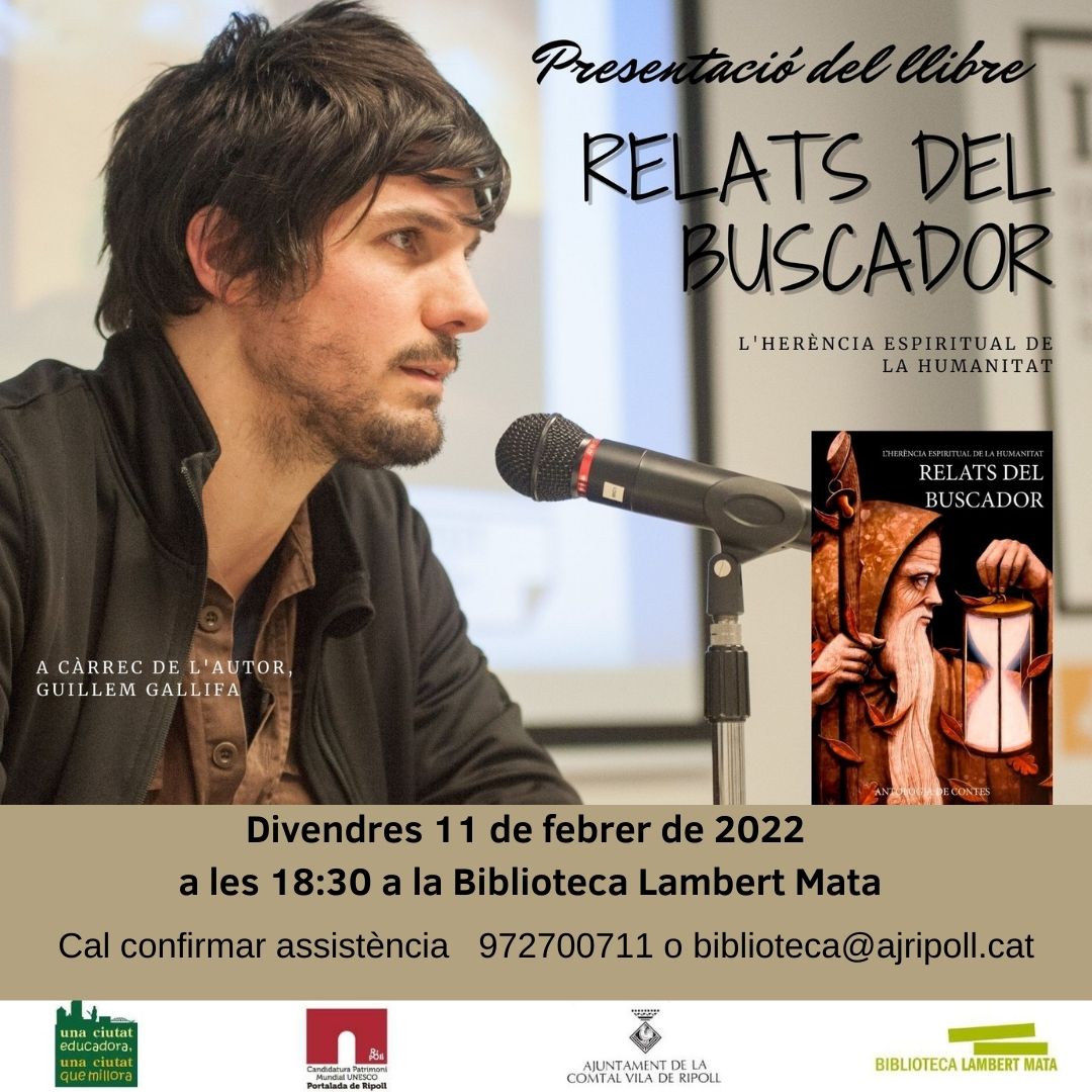 Cartell presentació Relats del buscador Ripoll