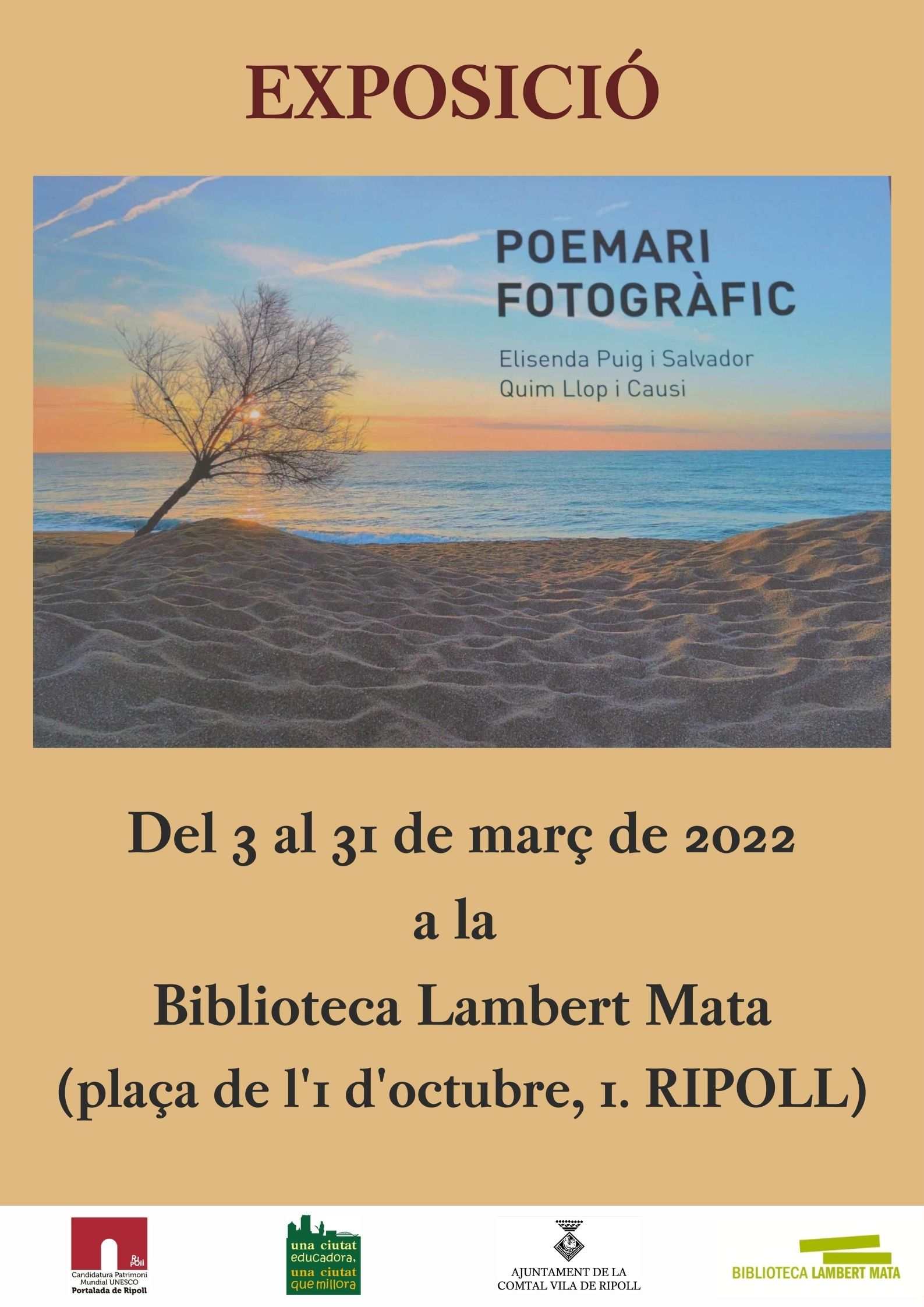 Cartell exposició Poemari fotogràfic