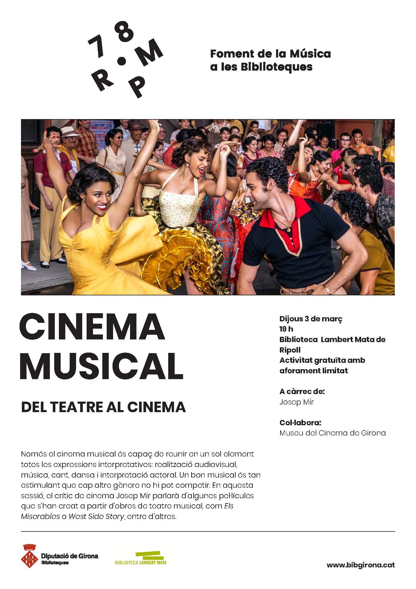Cartell 78RPM Cinema musical: del teatre al cinema