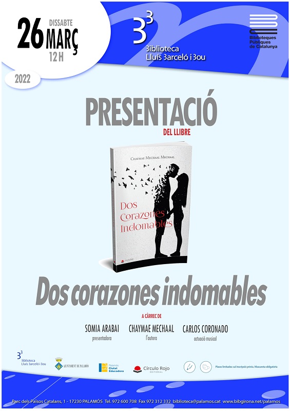 Cartell presentació Dos corazones indomables a Palamós