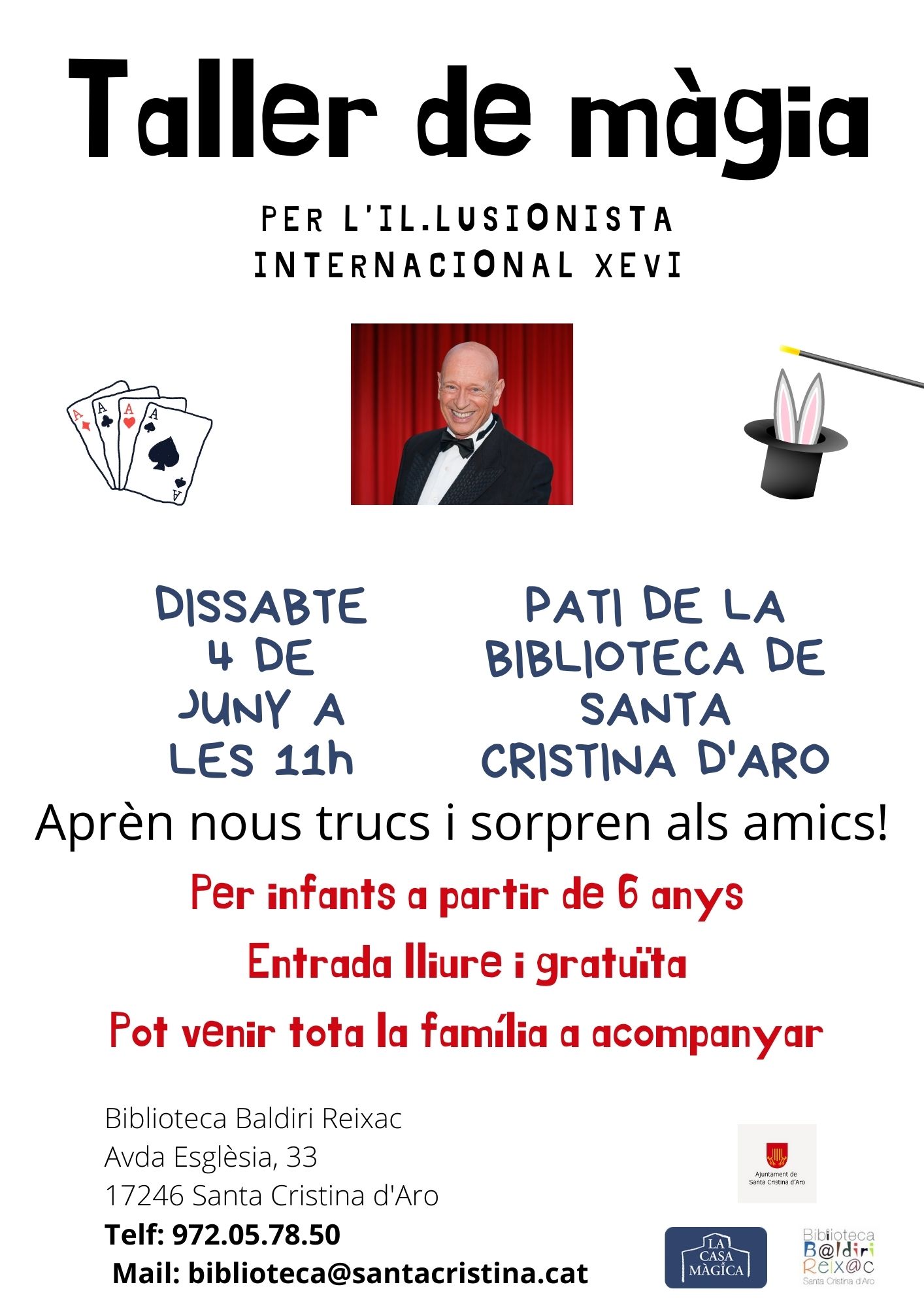 Cartell Taller de màgia 2022