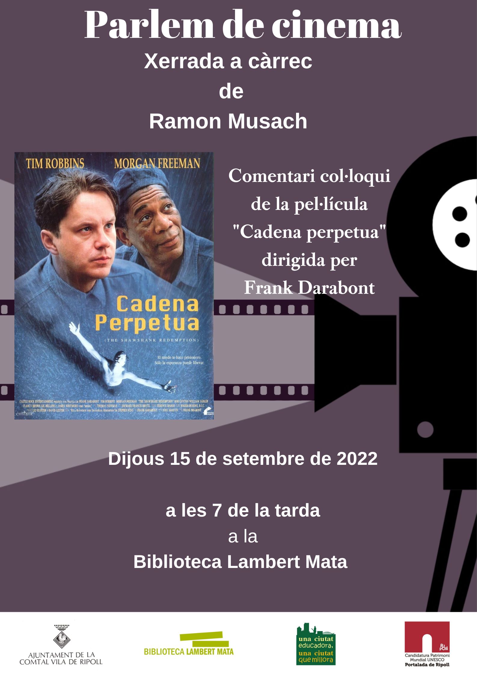 Cartell Parlem de cinema: Cadena Perpetua