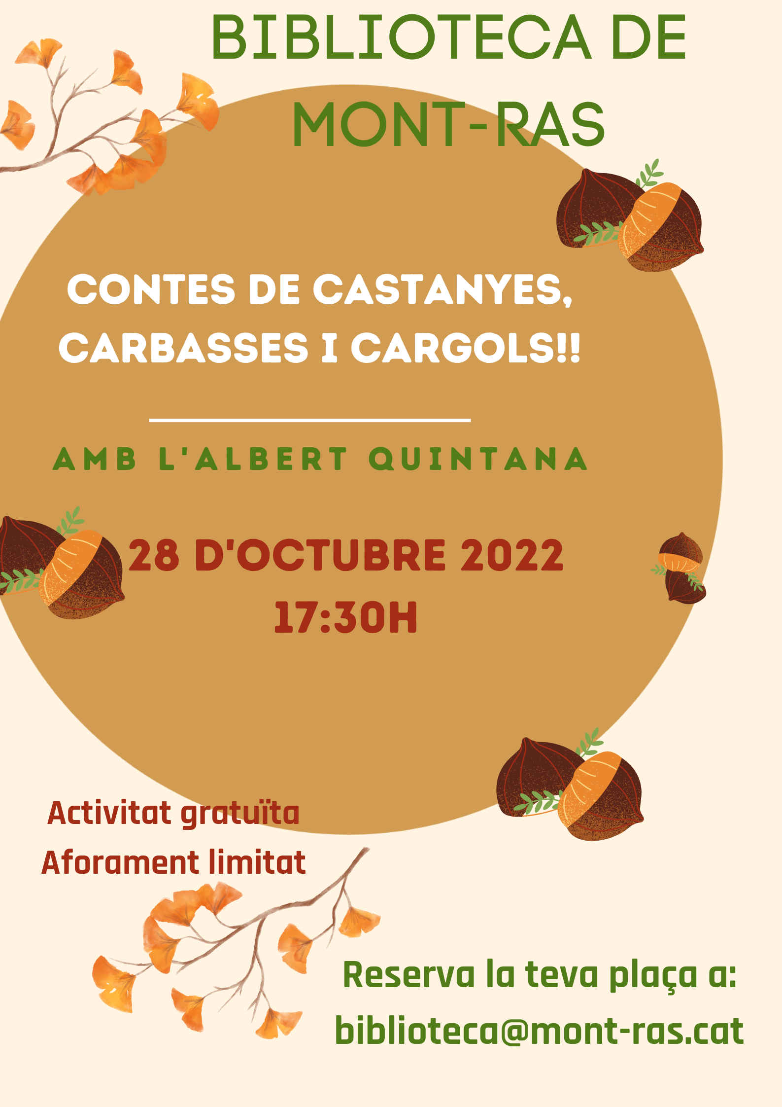 CONTES DE CASTANYES, CARBASSES I CARGOLS!!