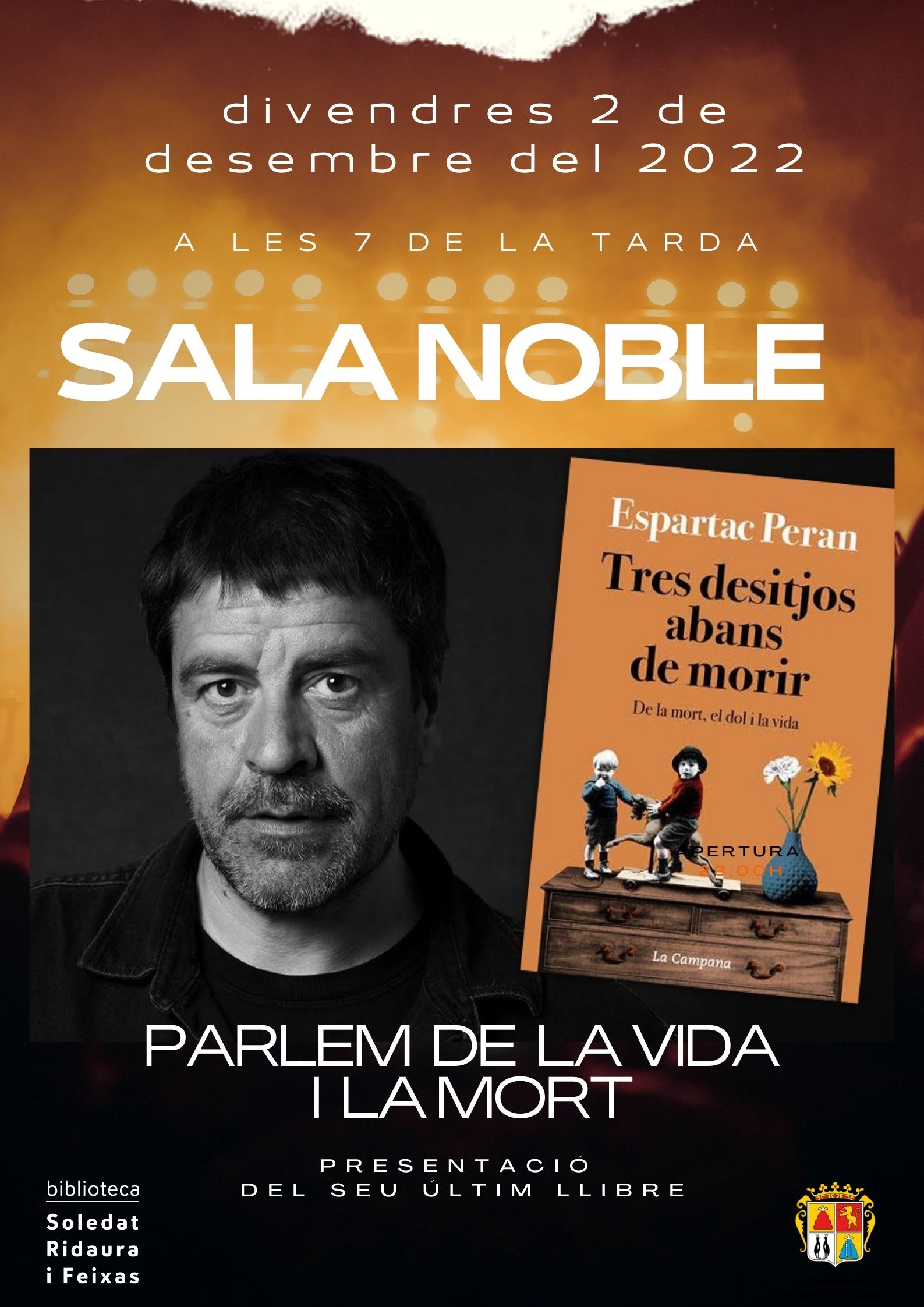 "Tres desitjos abans de morir" d'Espartac Peran
