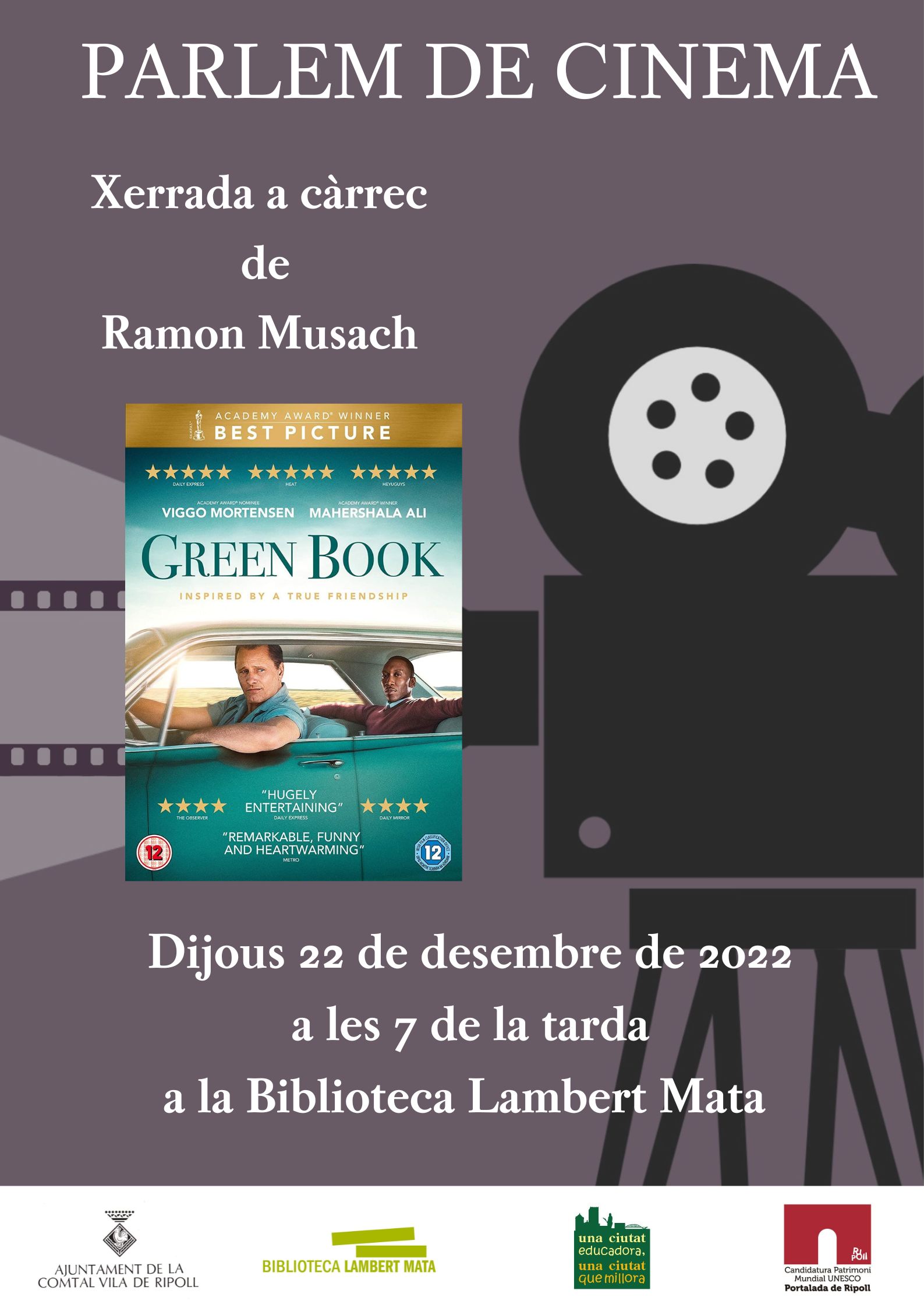 Cartell parlem de cinema:  Green Book