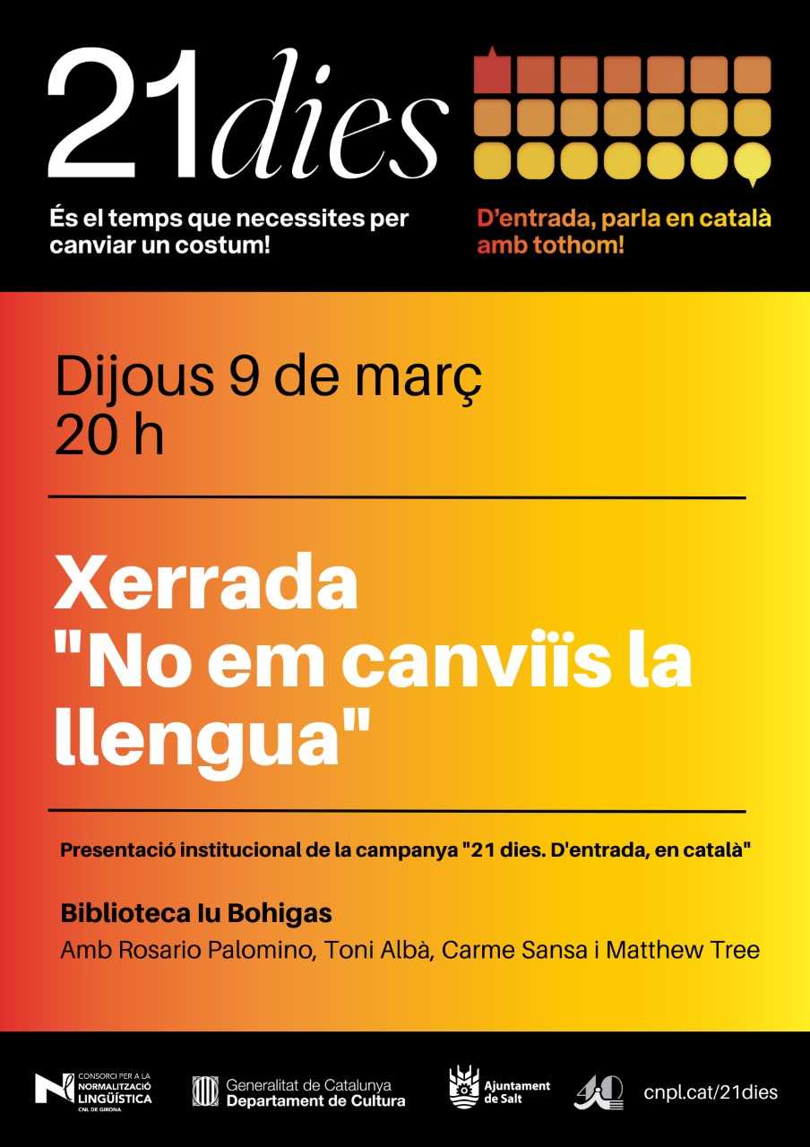 No em canviïs la llengua
