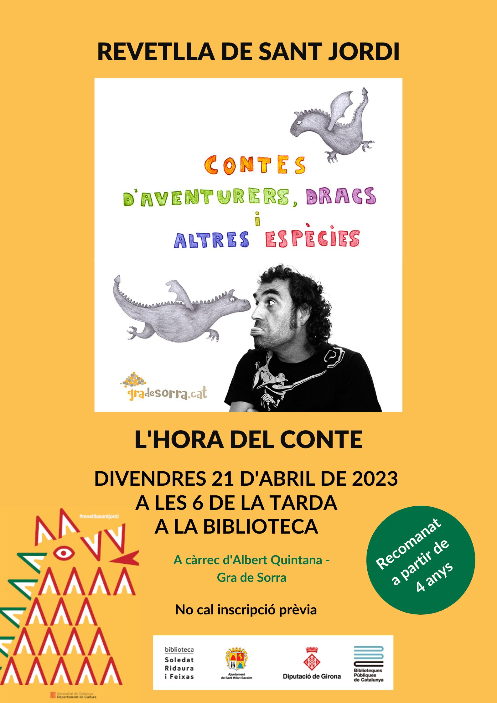 SHS - Cartell "Contes d'aventurers, dracs i altres espècies"