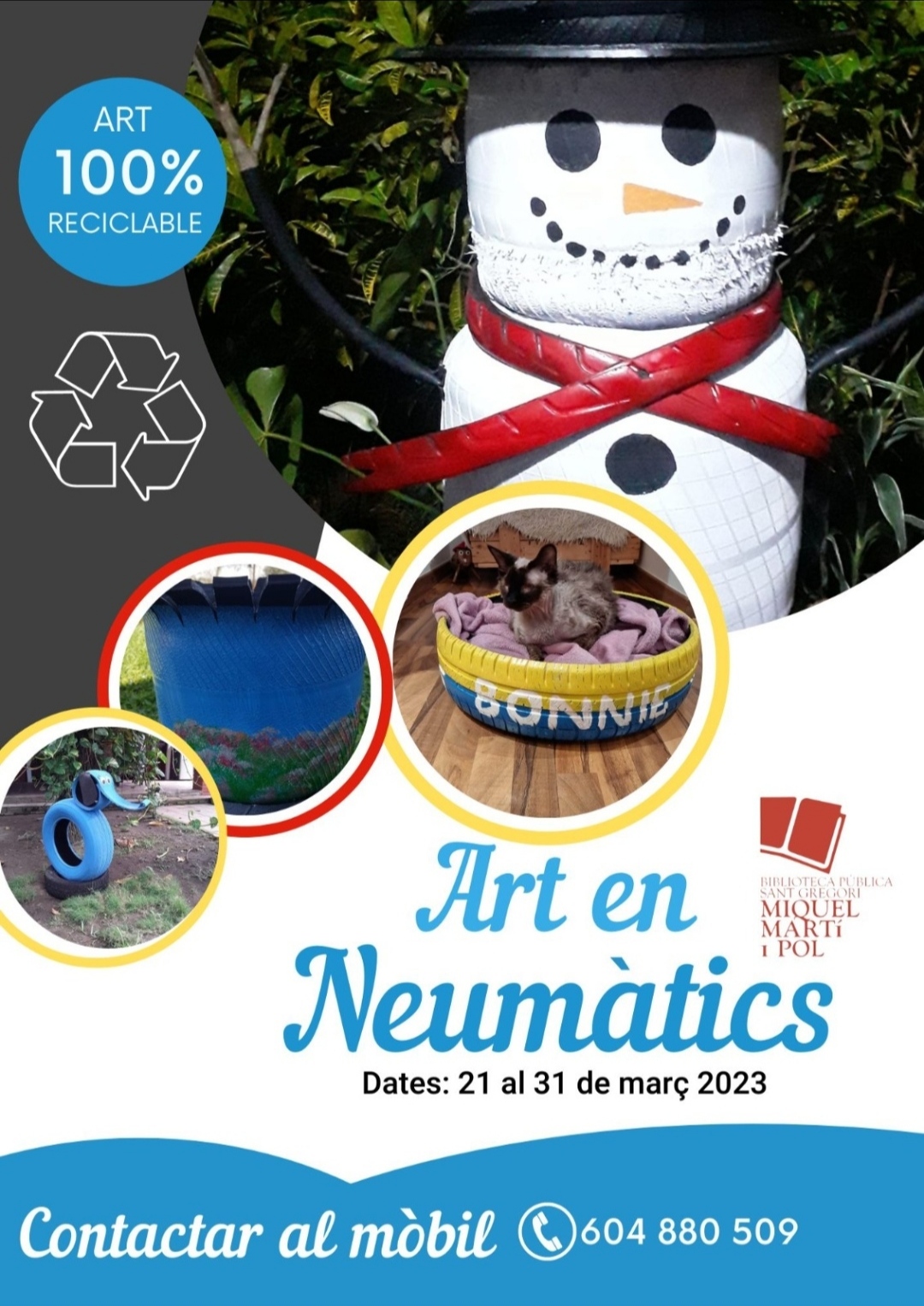 cartell: Art en Neumàtics
