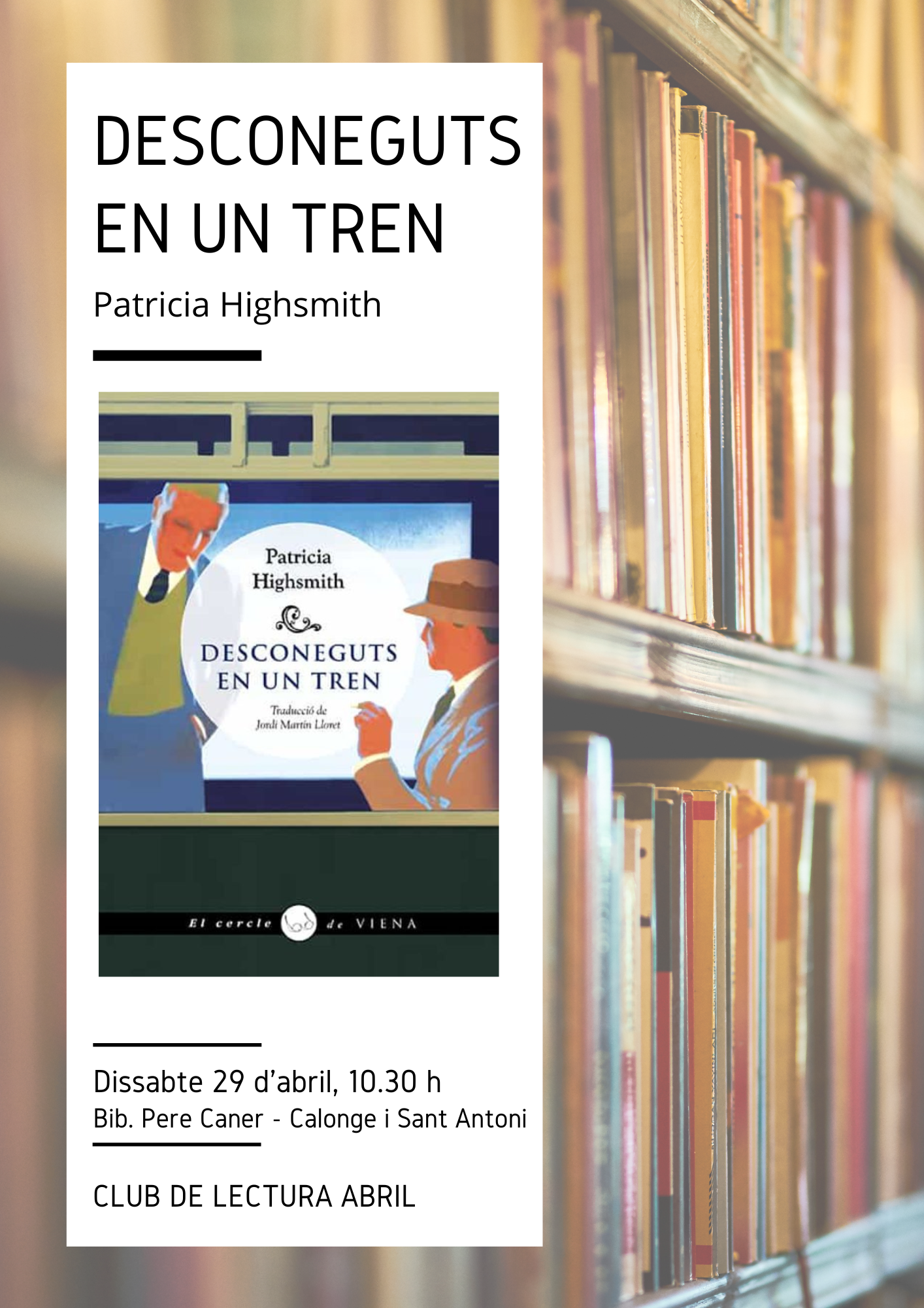 CLUB DE LECTURA ABRIL