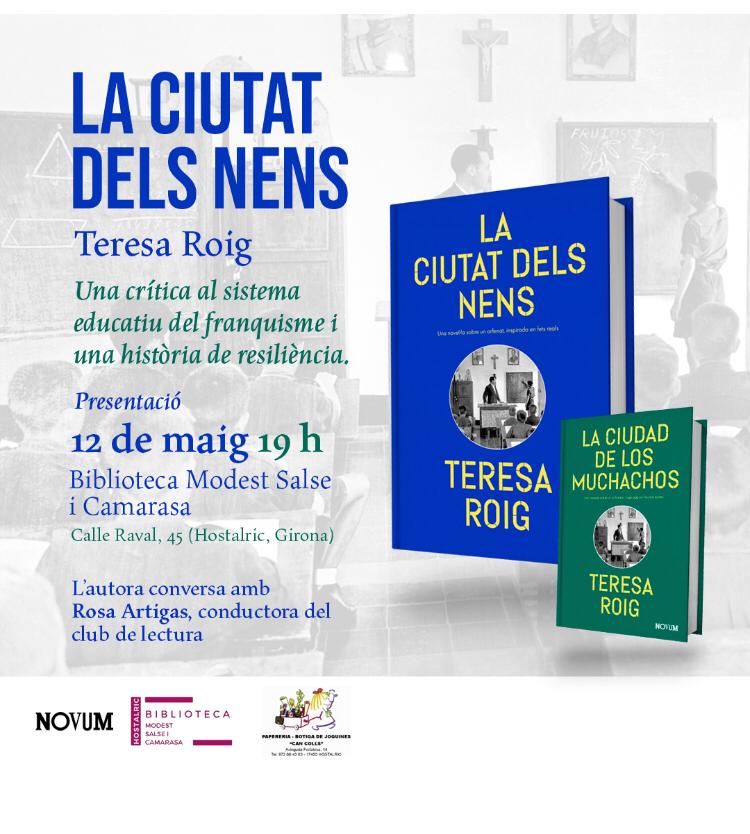 Presentació llibre "La ciutat dels nens" de Teresa Roig