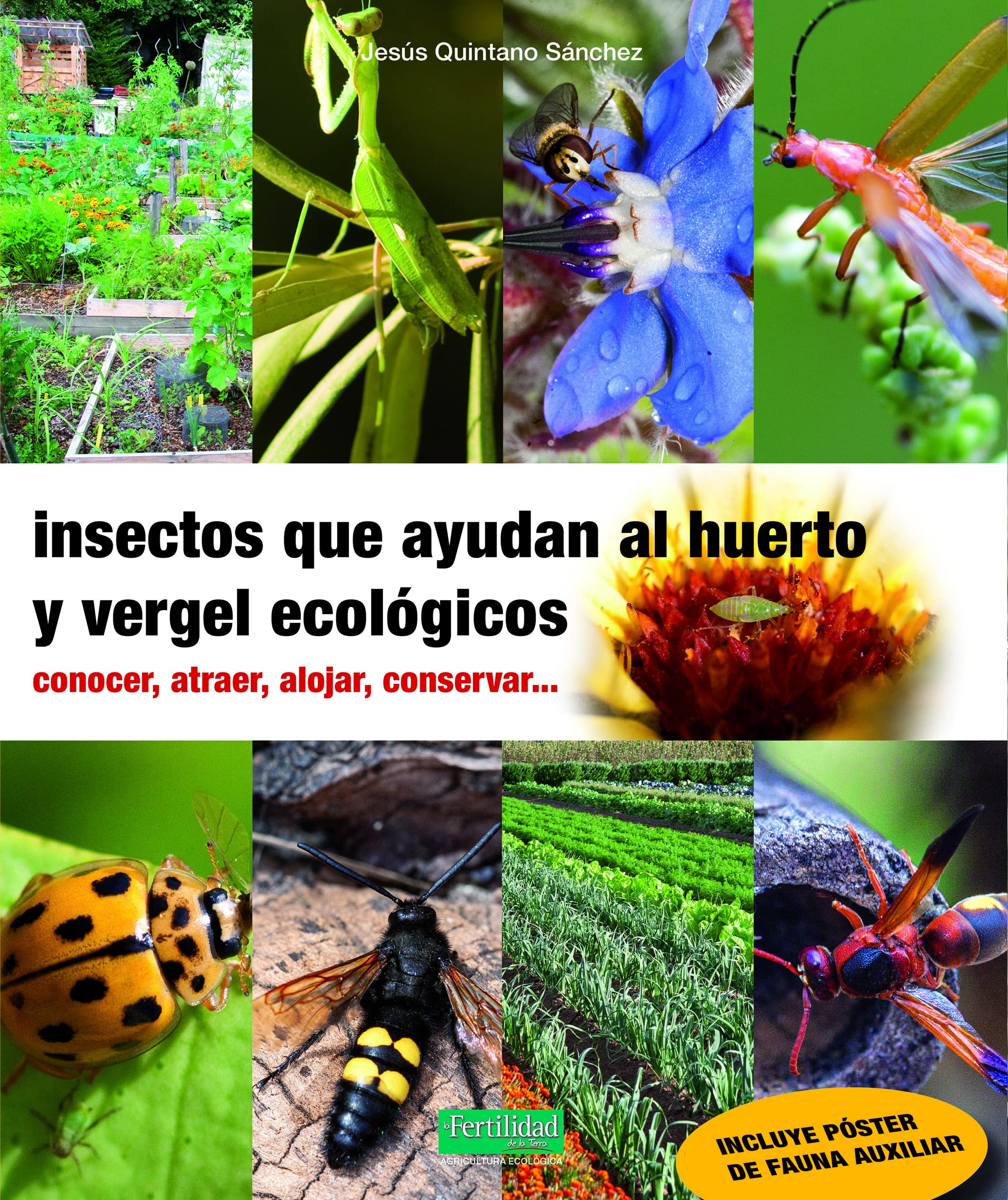 Insectos que ayudan al huerto y vergel ecológicos : conocer, atraer, alojar, conservar...