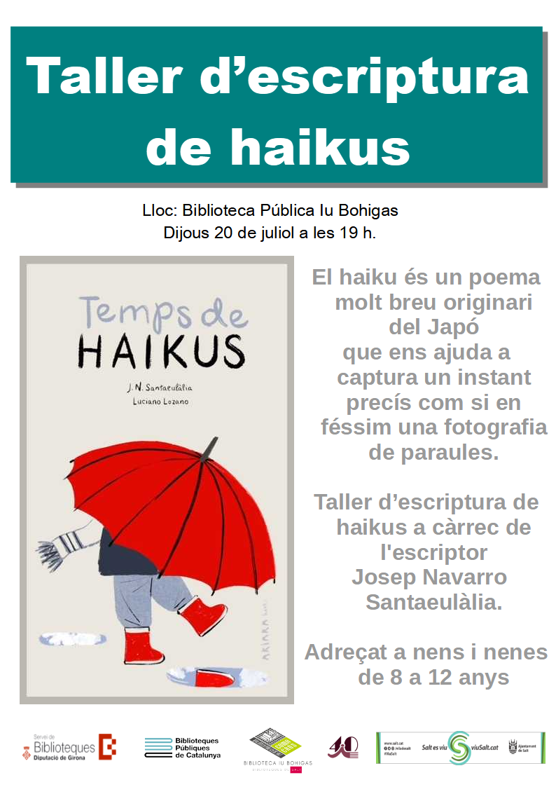 Temps de Haikus, taller d'escriptura per a nens i nenes