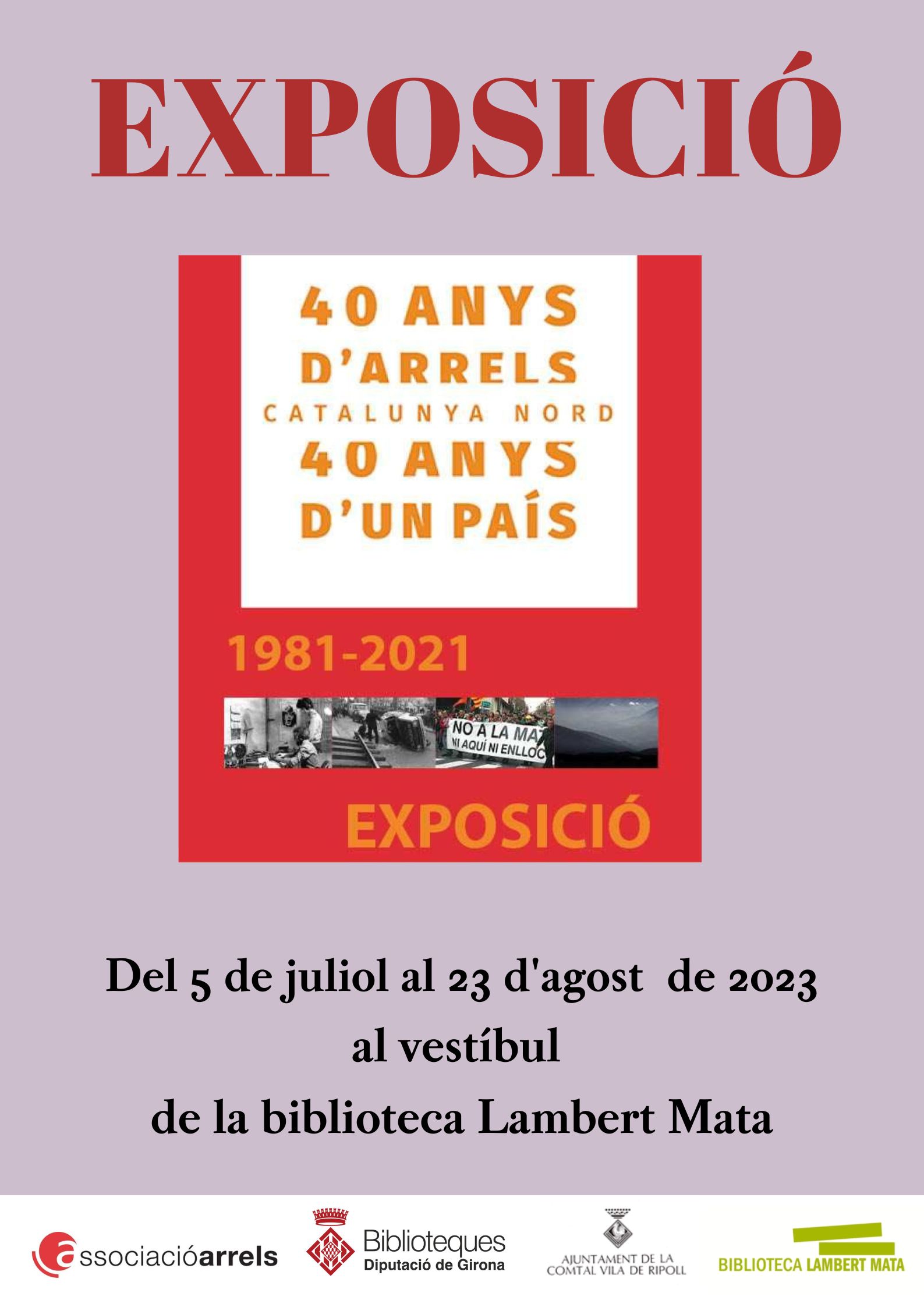 Cartell exposició Arrels a Ripoll