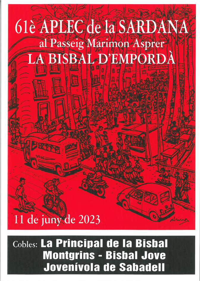 61è Aplec de la Sardana : La Bisbal d'Empordà, 11 de juny de 2023 : La Principal de la Bisbal, Els Montgrins, La Bisbal Jove, Jovenívola de Sabadell