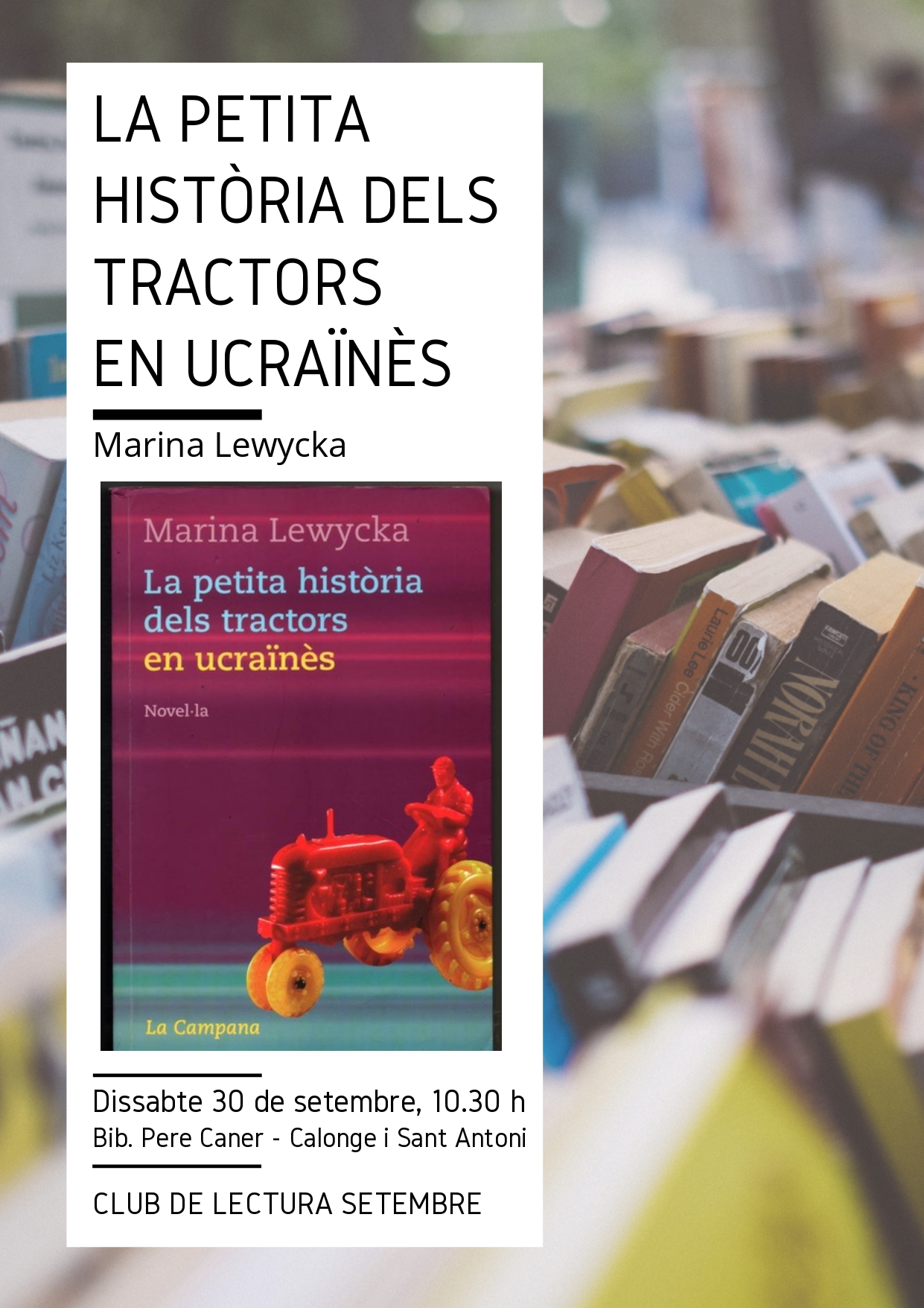 CLUB DE LECTURA CALONGE SETEMBRE 2023