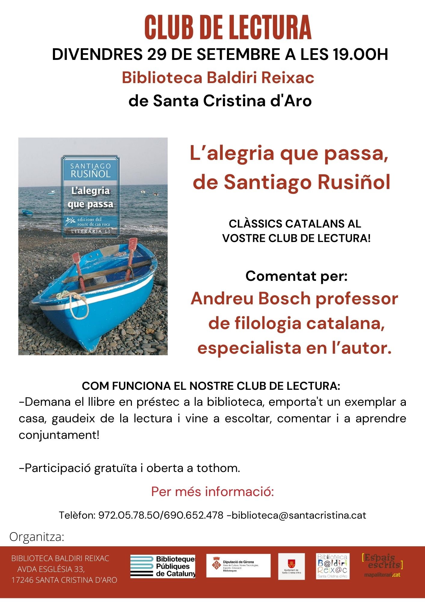 Club de lectura l'Alegria que passa