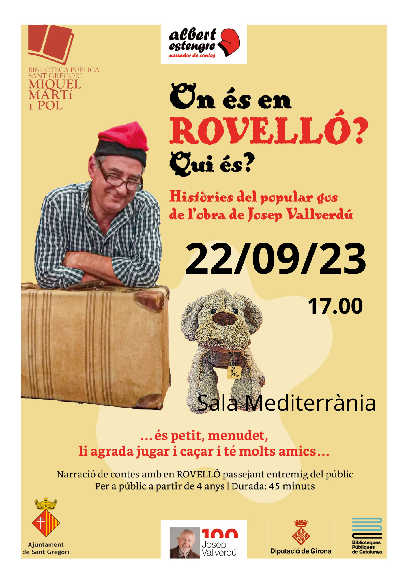 cartell: hc Albert Estengre. any Vallverdú