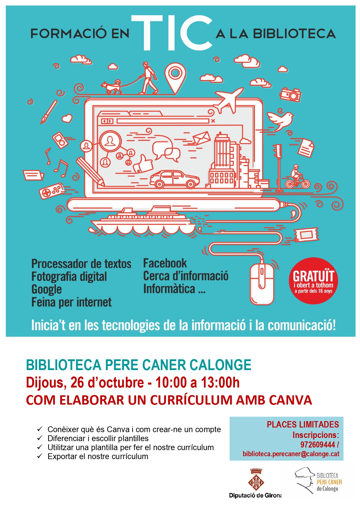 TALLER TIC CANVA CALONGE