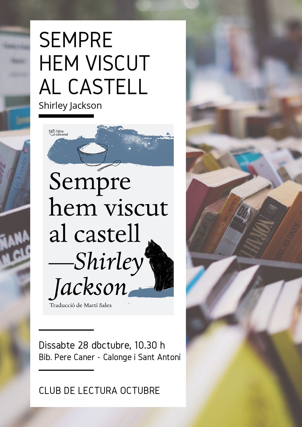 CLUB DE LECTURA CALONGE OCTUBRE 23