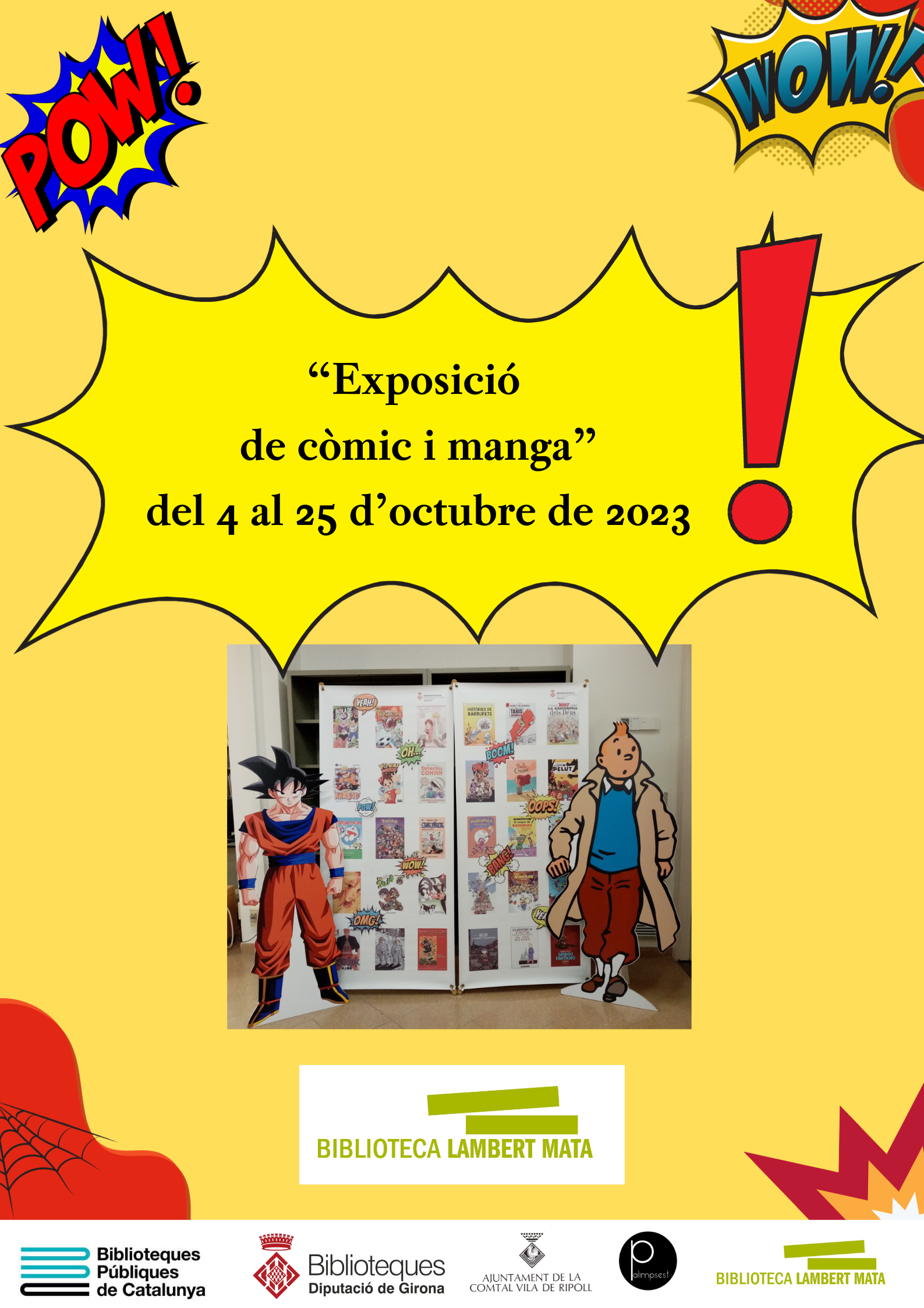 Cartell exposició Manga i còmic a Ripoll