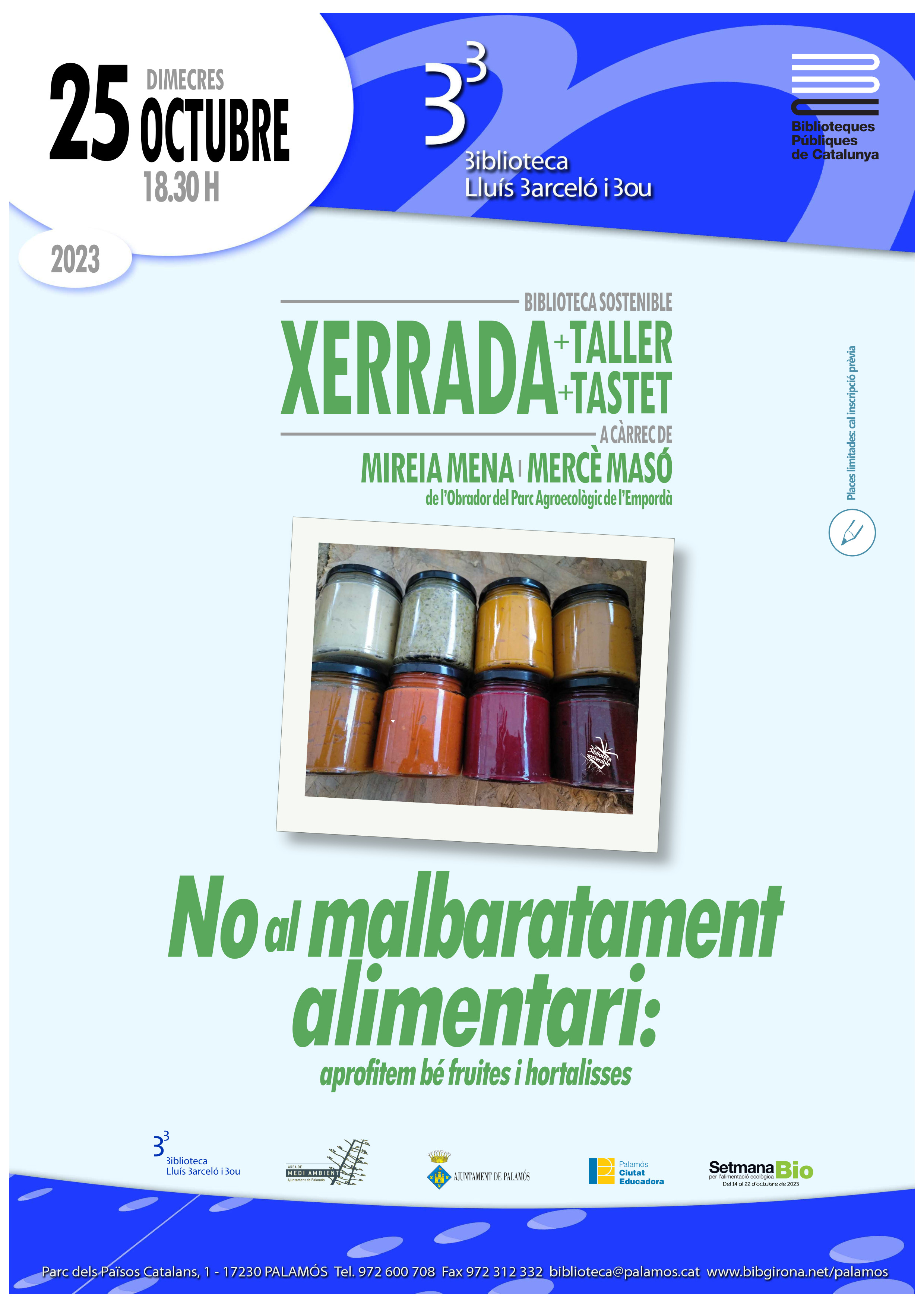 Xerrada No al malbaratament alimentari