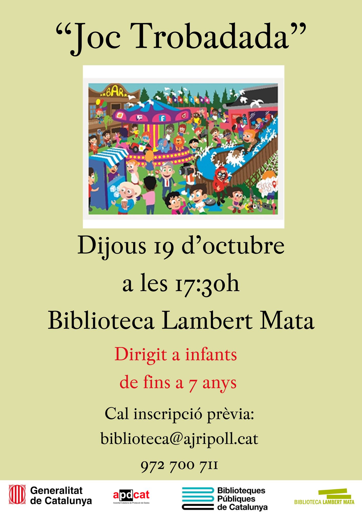 Cartell joc Trobadada