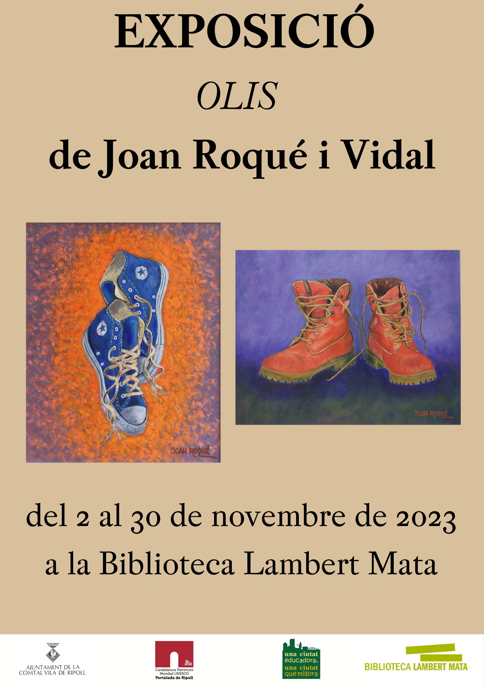 Cartell exposició Joan Roqué